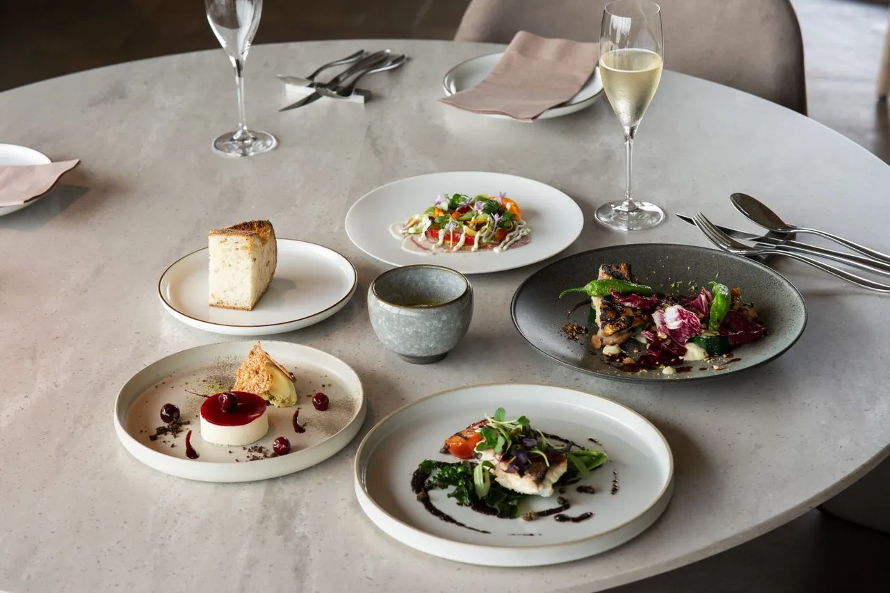 Premium steakhouse dining table