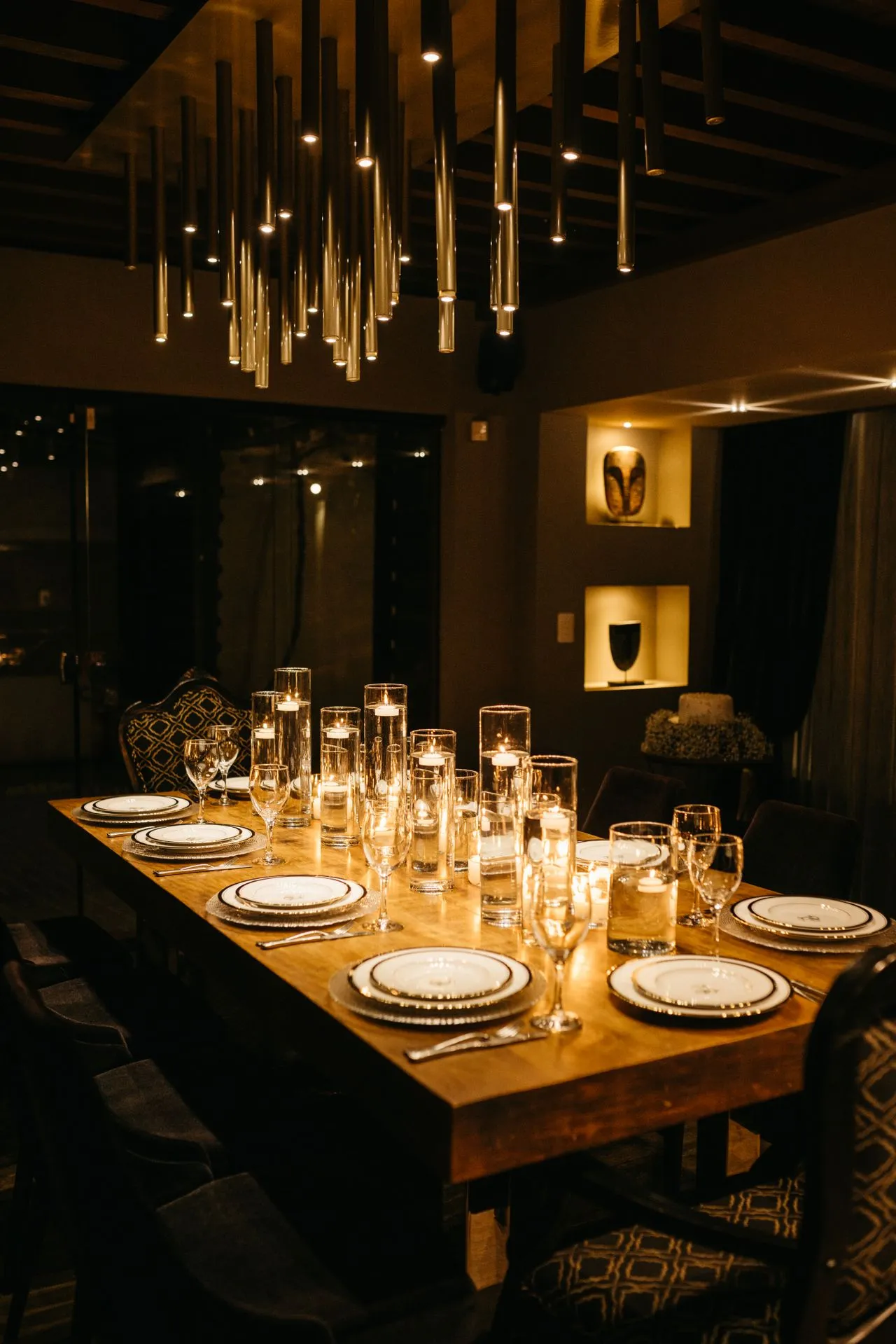 Restaurant interior with contemporary decor